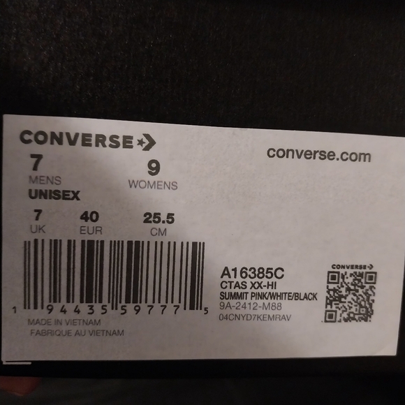 New Summit Pink Converse XXHI With Ribbon Laces - Picture 3 of 8